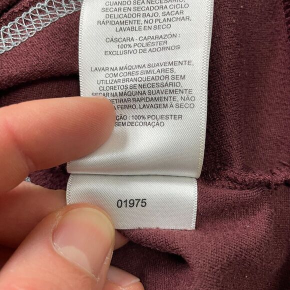 Columbia Sweatshirt Women Small Maroon Fleece 1/4 Zip High Neck Pullover Outdoor - Picture 5 of 10